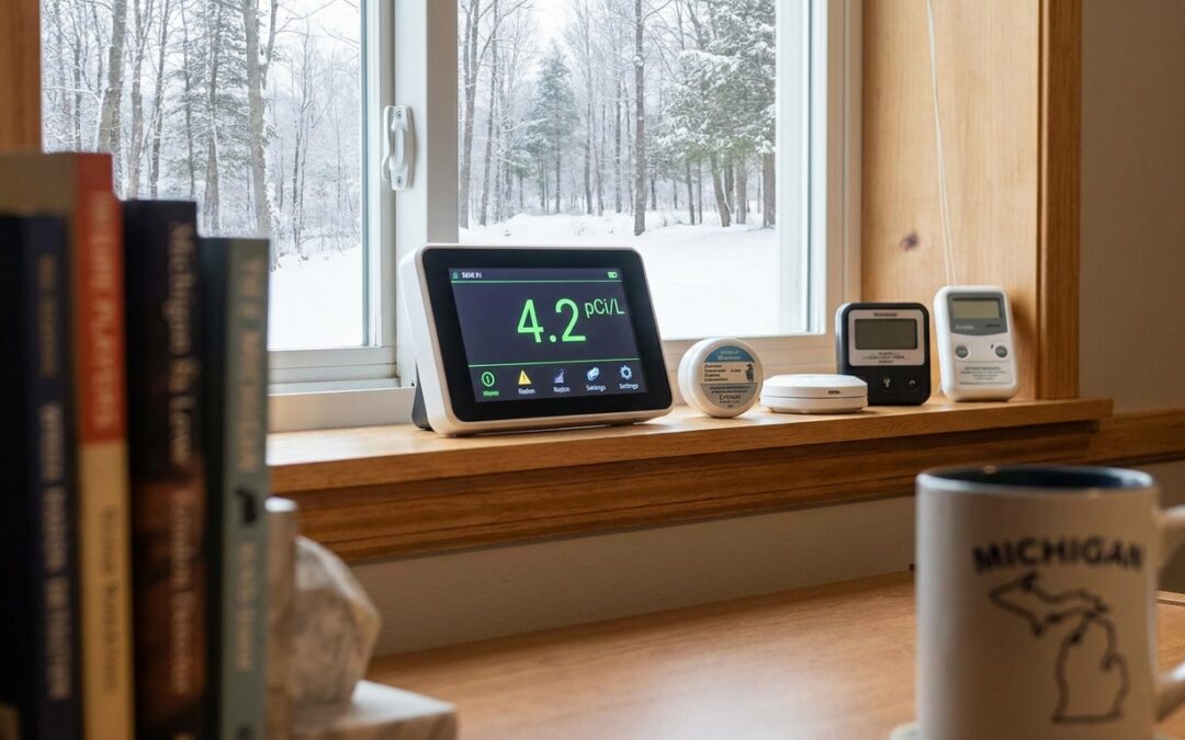 Best continuous radon monitors for Michigan homes