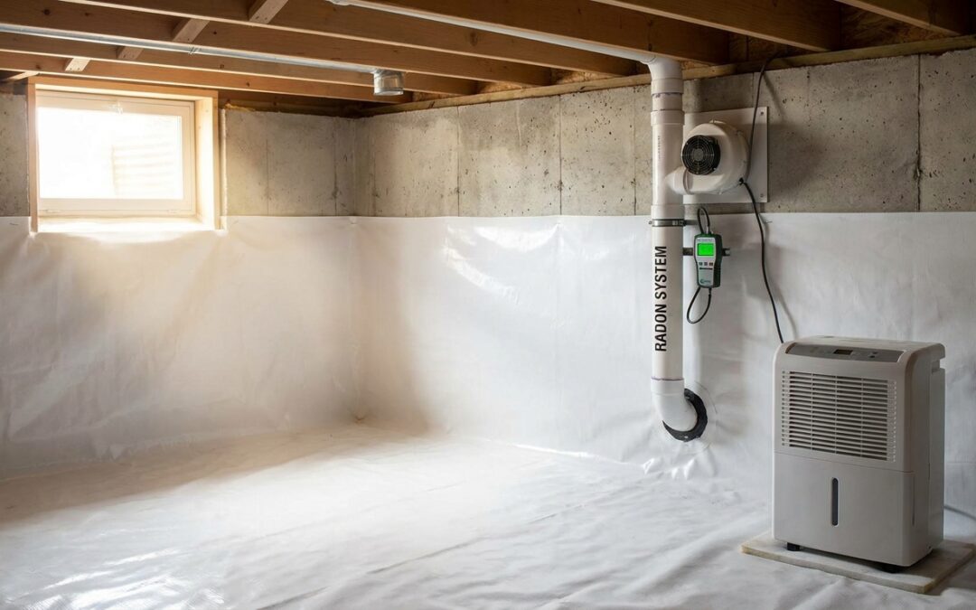 How crawl space encapsulation pairs with radon mitigation