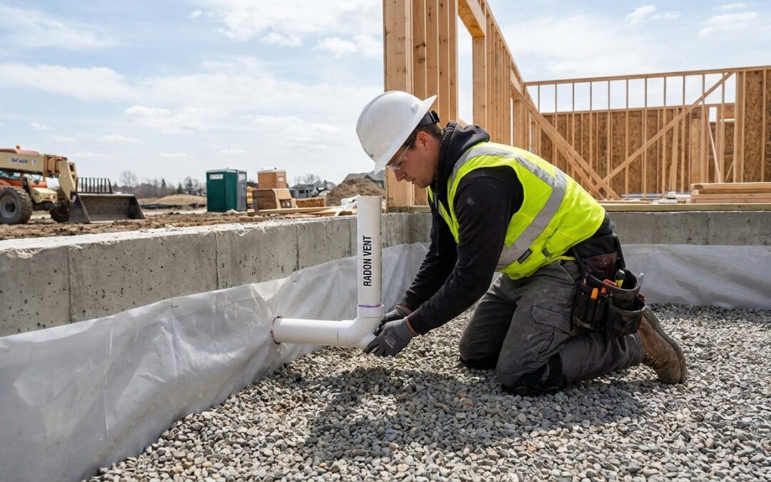 How to install a passive radon system during new construction