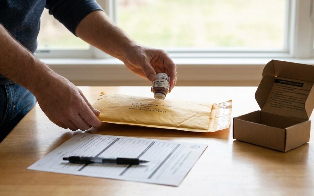 How to mail in a radon test kit for lab analysis