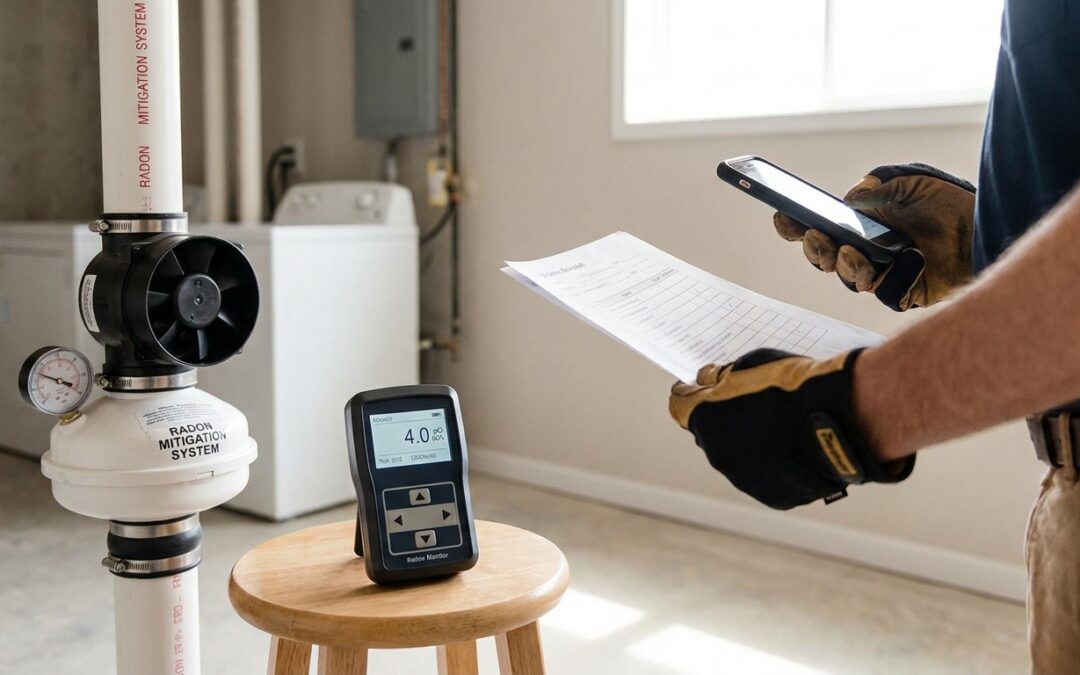 How to schedule radon testing after mitigation installation
