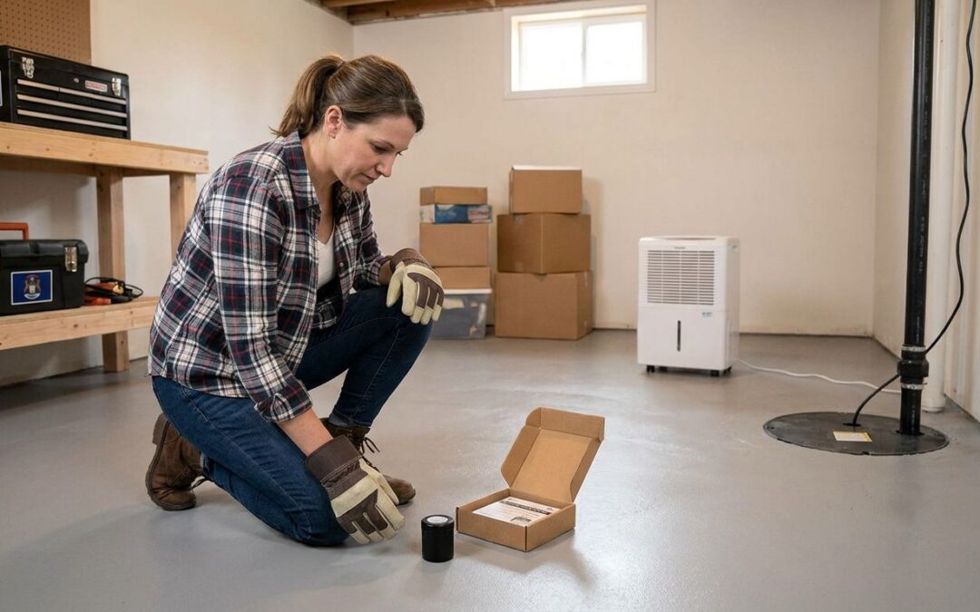 How to test for radon after basement flood restoration in Michigan