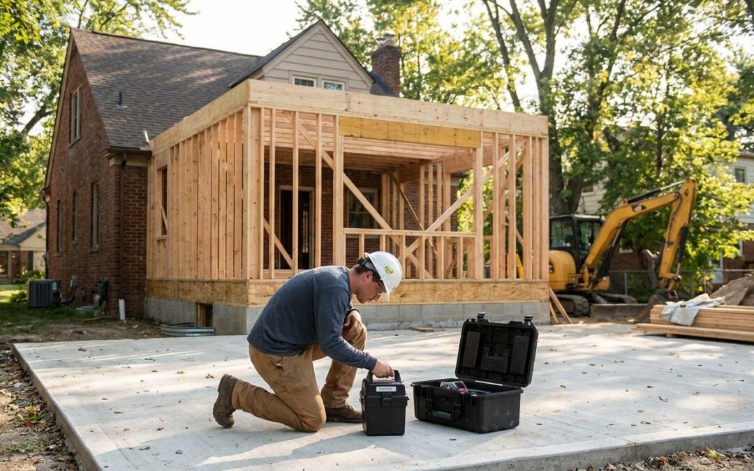 How to test for radon during a Michigan home addition project