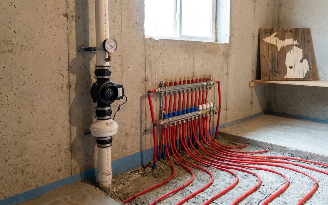 Radon mitigation for Michigan homes with radiant floor heating