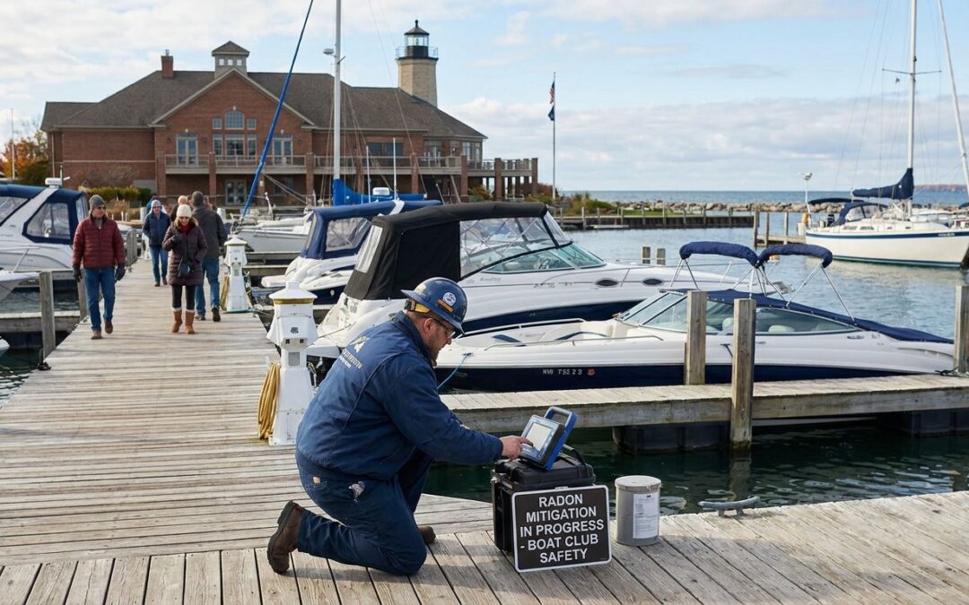 Radon mitigation for Michigan marinas and boat clubs