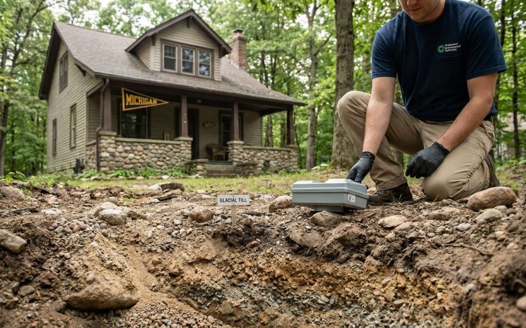 Radon testing for Michigan homes on glacial till soil