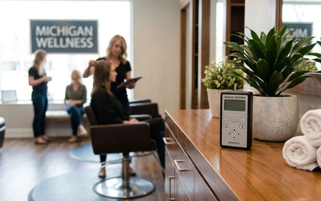 Radon testing for Michigan salons and spas