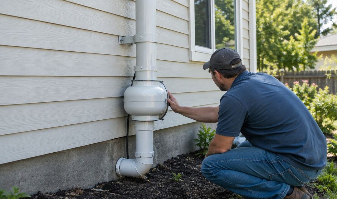 Can a radon mitigation system be relocated on a house?