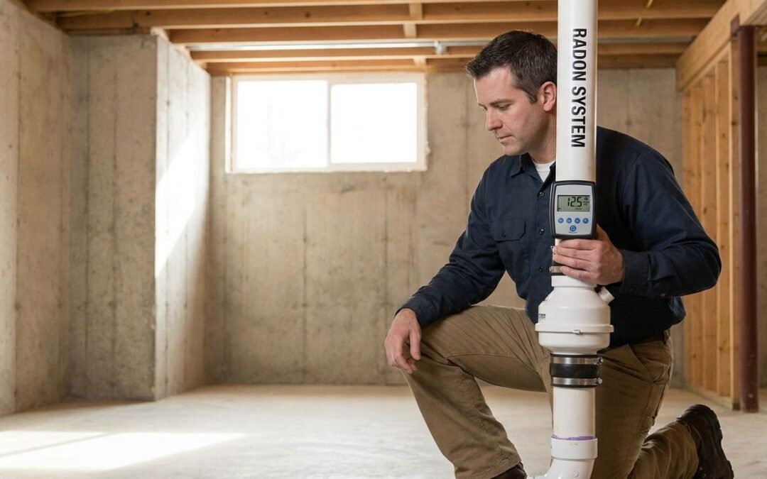 Radon mitigation for homes with radon levels above 10 pCi/L