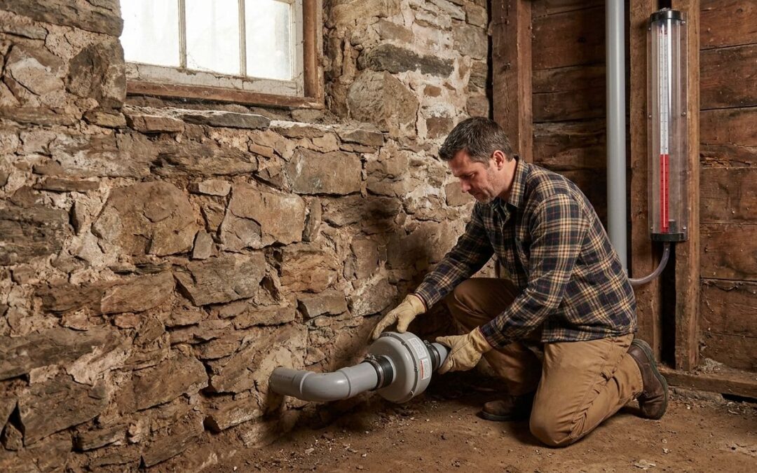 Radon mitigation for Michigan homes with fieldstone foundations