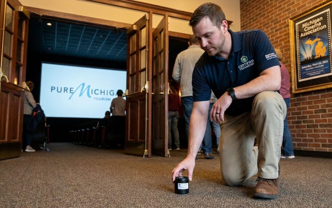 Radon testing for Michigan movie theaters and entertainment venues